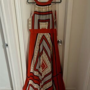 Chic Geometric Maxi Dress